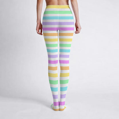 Fruity Rainbow Stretchy Tights (Stripes)