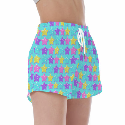 Electric Star Wave Blue Sport Shorts
