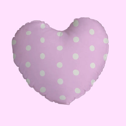 Sweet Love Hearts Heart Shaped Throw Pillow (Double Sided) (Pink x White)