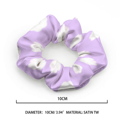 Dreamy Clouds Satin Scrunchie (Lilac)