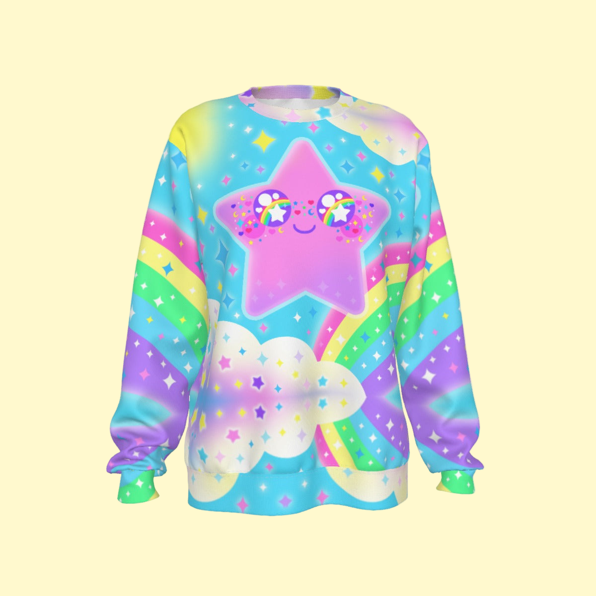Rainbow Decora Star Women's Sweatshirt