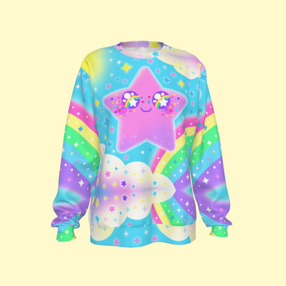 Rainbow Decora Star Women's Sweatshirt