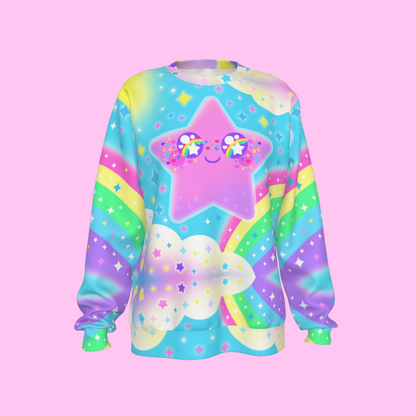 Rainbow Decora Star Women's Sweatshirt