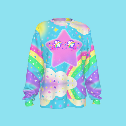 Rainbow Decora Star Women's Sweatshirt