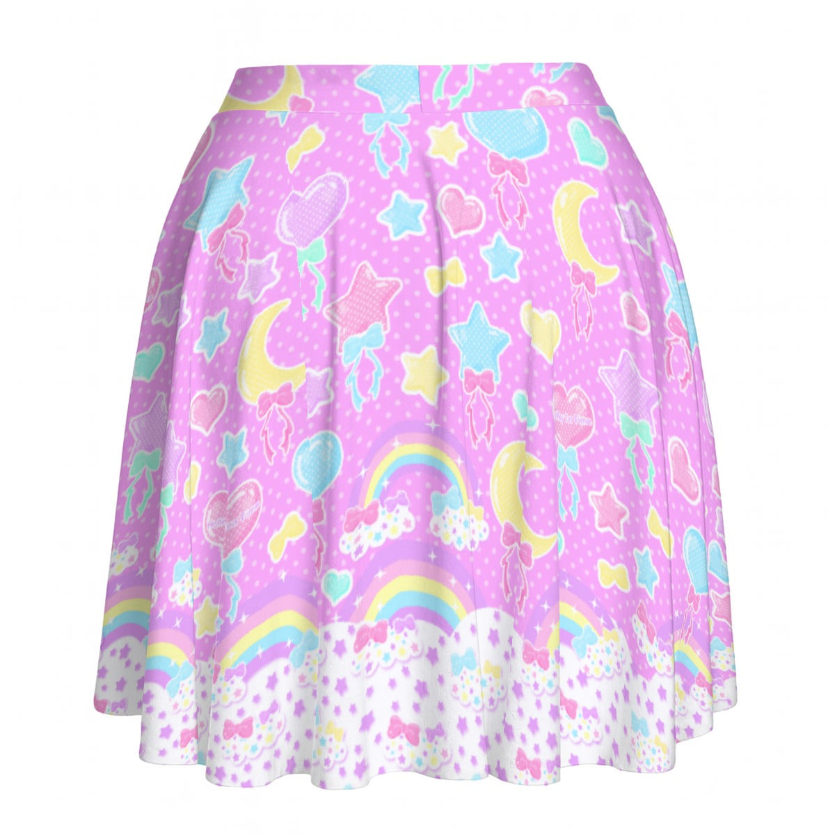 Pastel Party Pink Skater Skirt