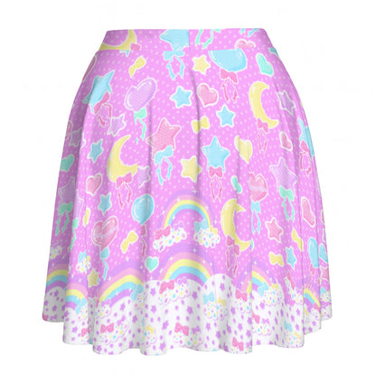 Pastel Party Pink Skater Skirt