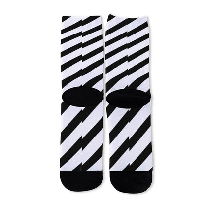 Spooky Stripes Unisex Crew Socks