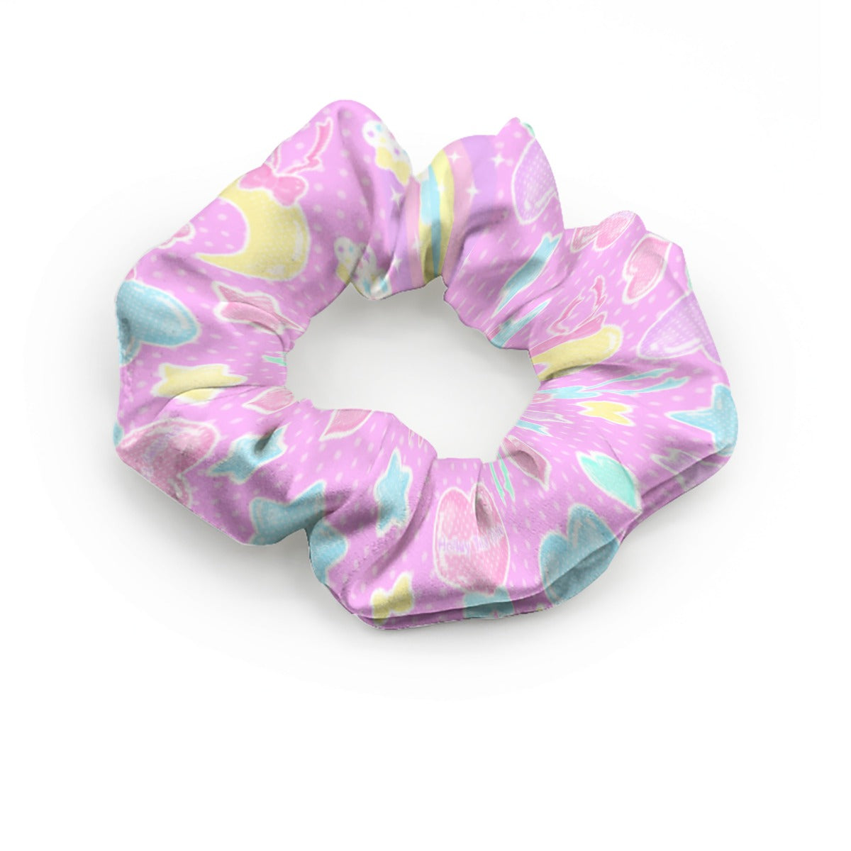 Pastel Party Satin Scrunchie (Pink)