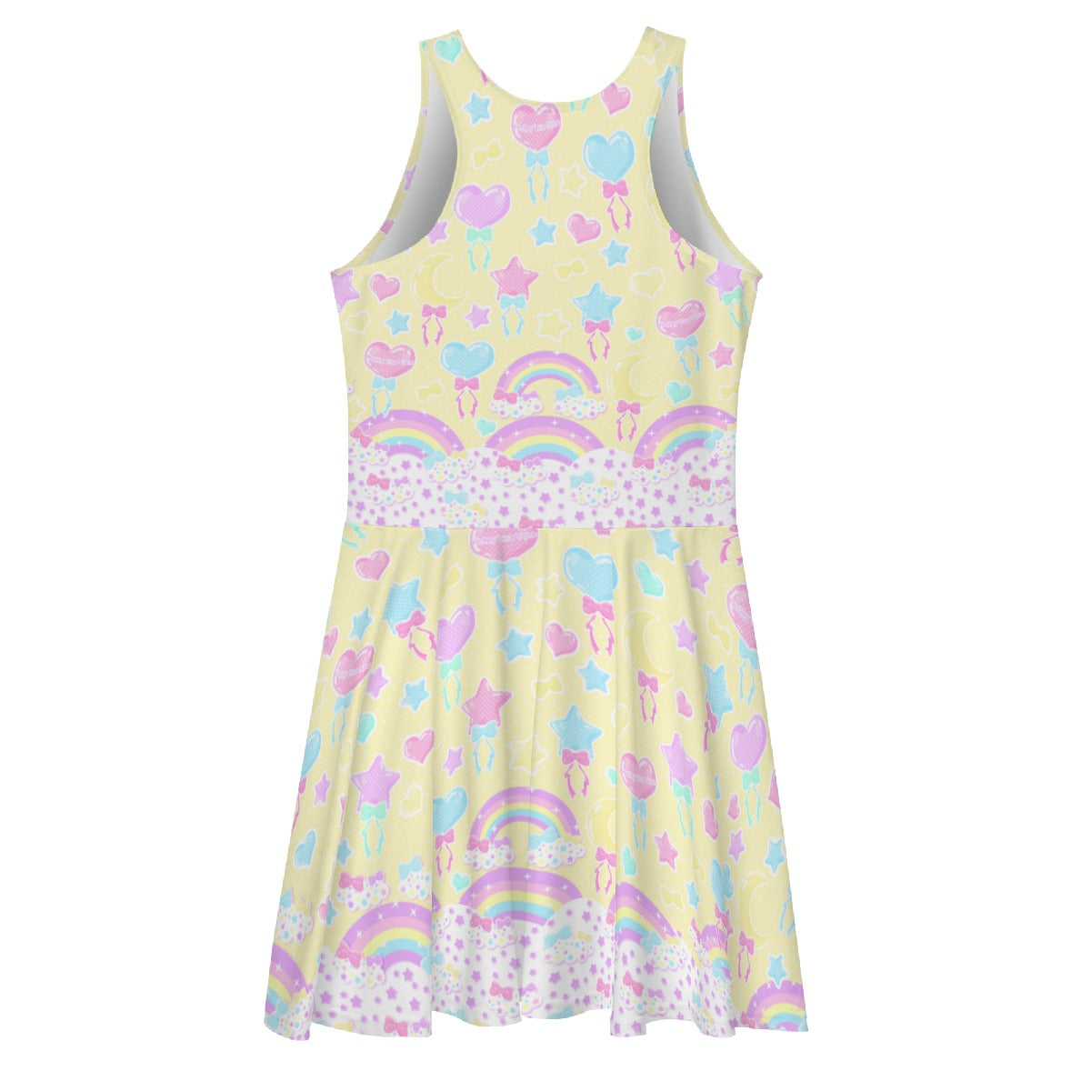 Pastel Party Skater Dress (Yellow)