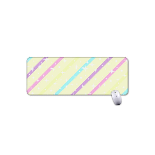 Sparkle Stars Gaming Mouse Pad / Desk Mat (Yellow)