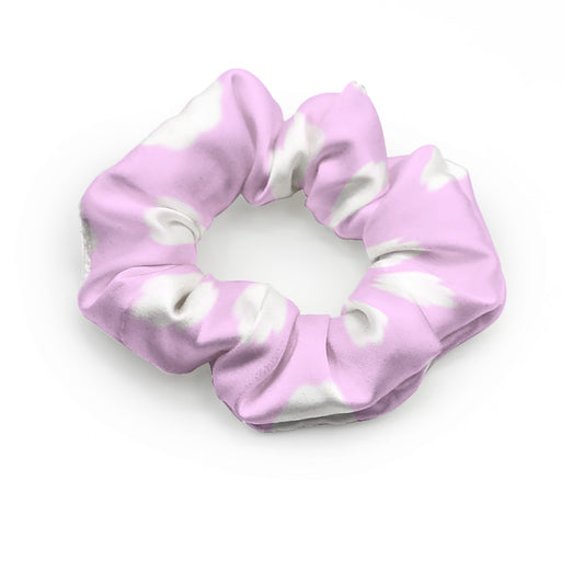 Dreamy Clouds Satin Scrunchie (Taffy Pink)