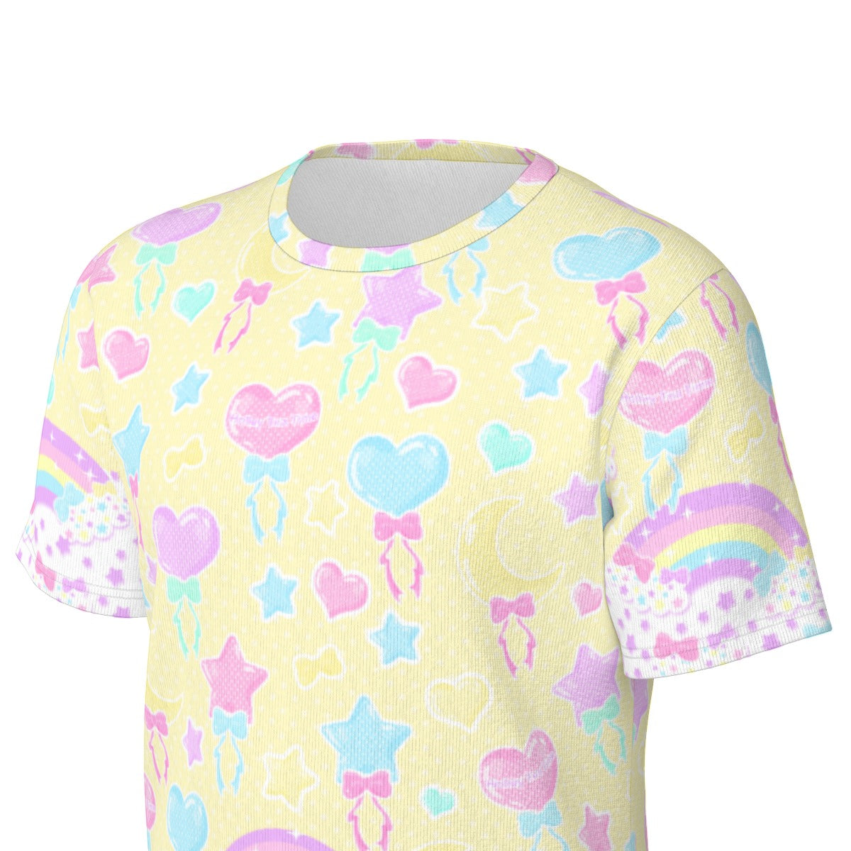 Pastel Party Unisex Cotton T-Shirt (Yellow)