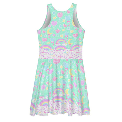 Pastel Party Skater Dress (Mint)