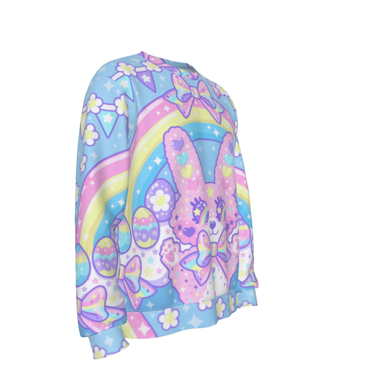 Magical Rainbow Easter Bunny Men's Sweatshirt