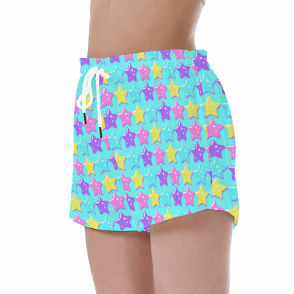 Electric Star Wave Blue Sport Shorts