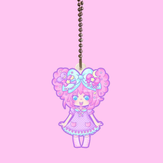 Bubbles Rainbow Land Acrylic Keychain Single Sided (3 inches)