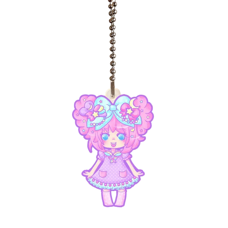 Bubbles Rainbow Land Acrylic Keychain Single Sided (3 inches)