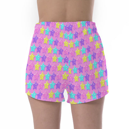 Electric Star Wave Pink Sport Shorts