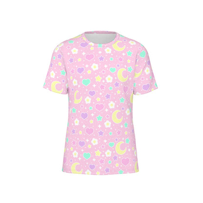 Magical Spring Unisex Cotton T-Shirt (Pink)