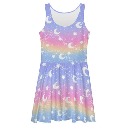 Magical Fairy Time Skater Dress (Rainbow Sunset)