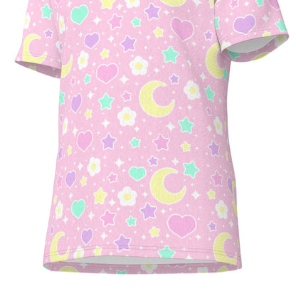 Magical Spring Unisex Cotton T-Shirt (Pink)