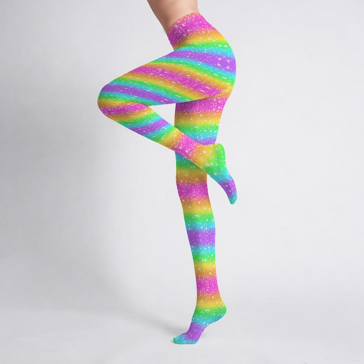Rainbow Wonderland Stretchy Tights