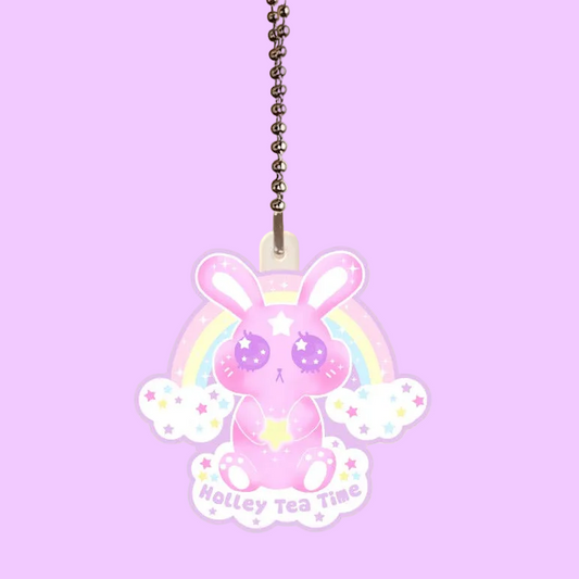 Wishing Bunny Acrylic Keychain Single Sided (3 inches)