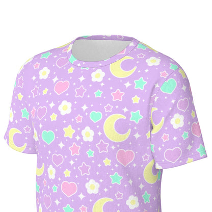 Magical Spring Unisex Cotton T-Shirt (Purple)