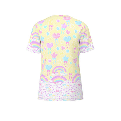 Pastel Party Unisex Cotton T-Shirt (Yellow)