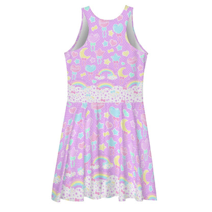 Pastel Party Skater Dress (Lavender)