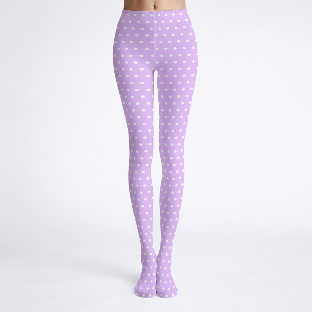 Kawaii fashion cutecore jojifuku harajuku fashion jfashion fairy kei yume kawaii pastel Cute Polka Dots Stretchy Tights (Purple)