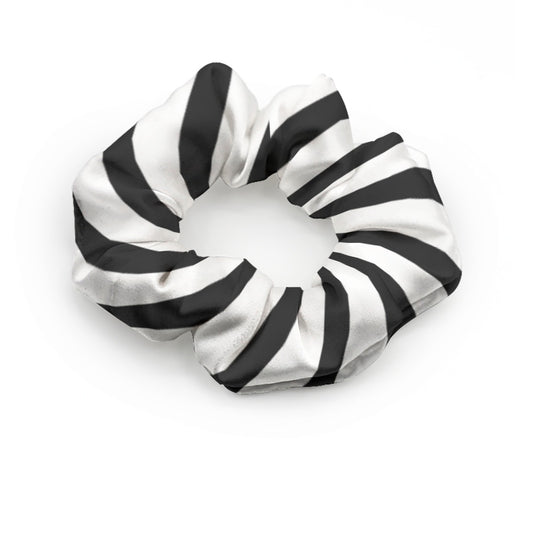 Spooky Stripes Satin Scrunchie