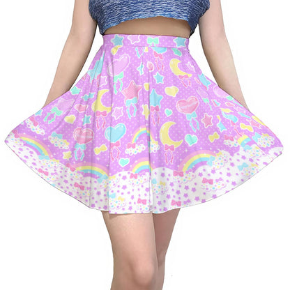 Pastel Party Lavender Skater Skirt