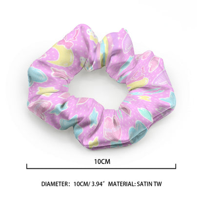 Pastel Party Satin Scrunchie (Pink)