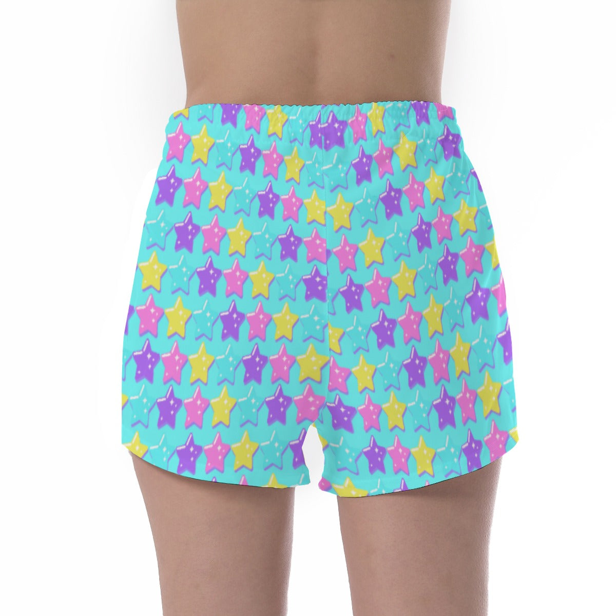 Electric Star Wave Blue Sport Shorts