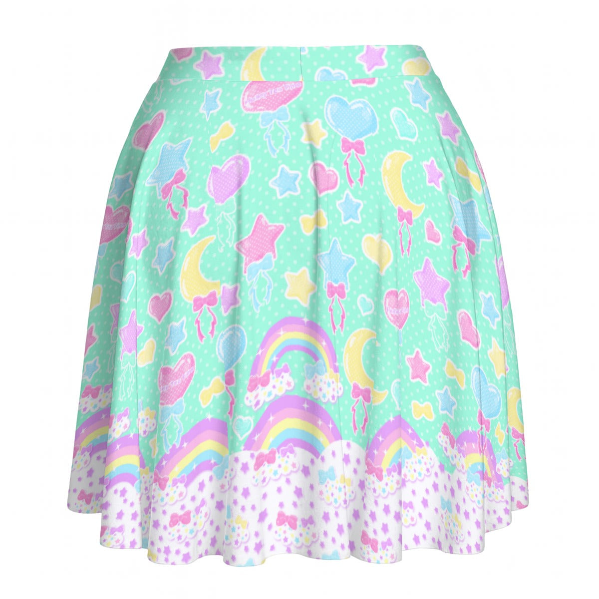 Pastel Party Mint Skater Skirt