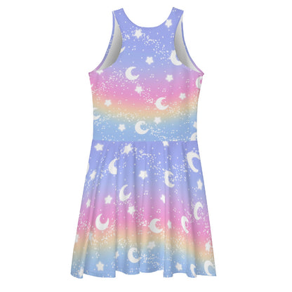 Magical Fairy Time Skater Dress (Rainbow Sunset)