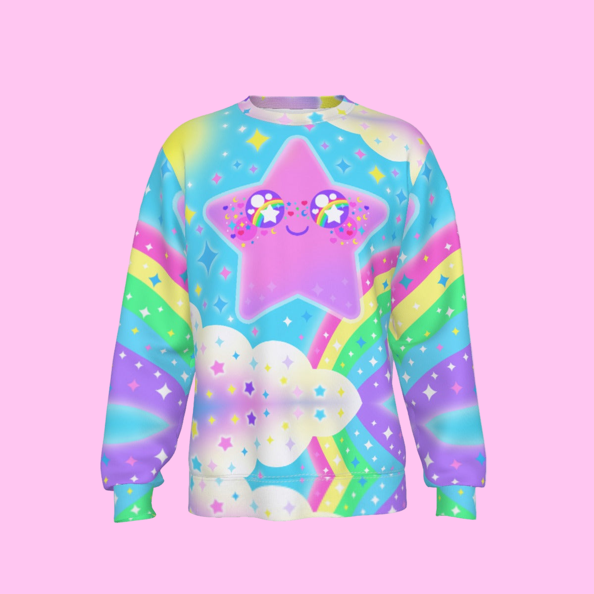 Rainbow Decora Star Men's Sweatshirt