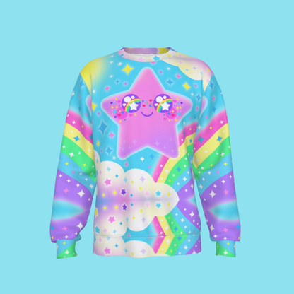 Rainbow Decora Star Men's Sweatshirt