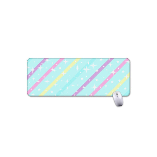 Sparkle Stars Gaming Mouse Pad / Desk Mat (Blue)