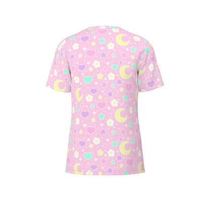 Magical Spring Unisex Cotton T-Shirt (Pink)