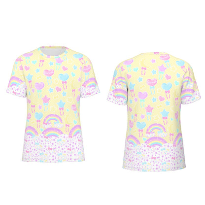 Pastel Party Unisex Cotton T-Shirt (Yellow)