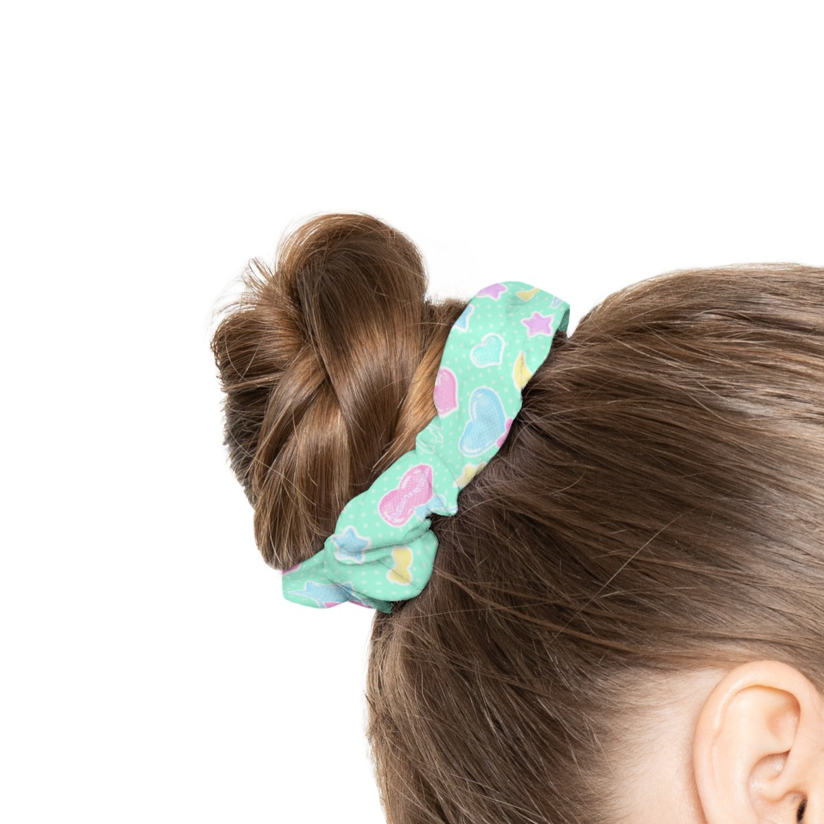 Pastel Party Satin Scrunchie (Mint)