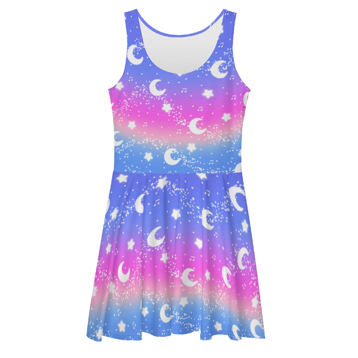 Magical Fairy Time Skater Dress (Rainbow Twilight)