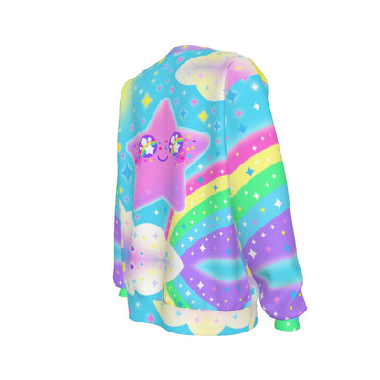 Rainbow Decora Star Women's Sweatshirt