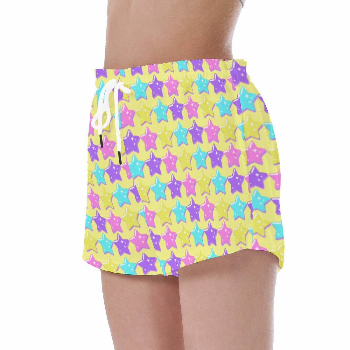 Electric Star Wave Yellow Sport Shorts