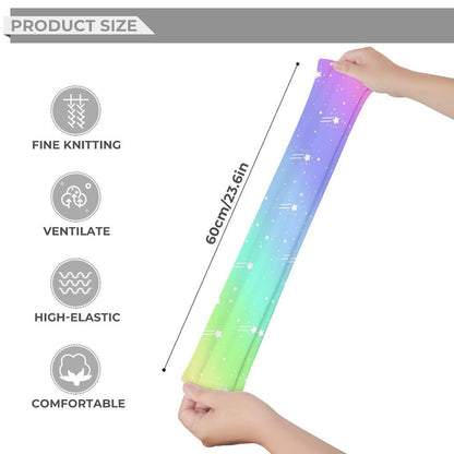 Wishful Rainbow Over Knee Stocking Socks