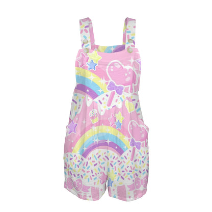 Kawaii fashion fairy kei decora kei Harajuku style shorts romper overalls cutecore candy sweets bunny sprinkles
