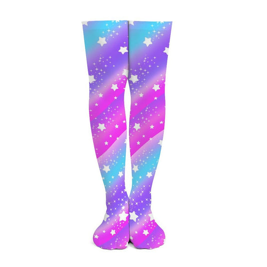 Galactic Wish Over Knee Stocking Socks