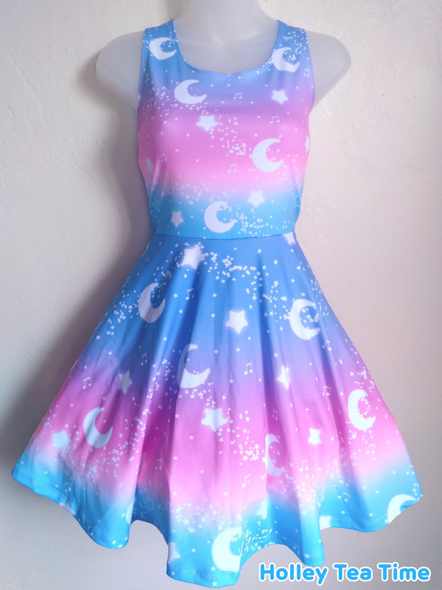 Magical Fairy Time Skater Dress (Rainbow Twilight)